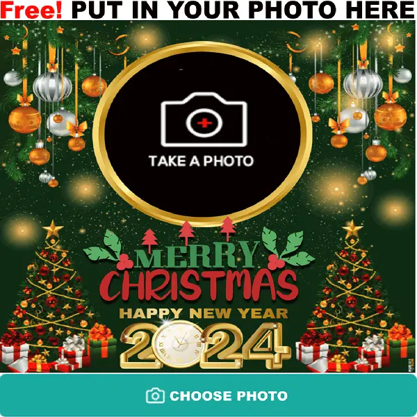 Online Graphic Design For Christmas Day and New Year 2024 Celebration