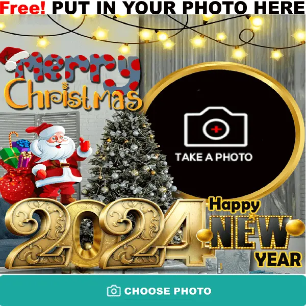 Online Graphic Design For Christmas Day and New Year 2024 Celebration