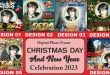 Online Graphic Design For Christmas Day and New Year 2024 Celebration